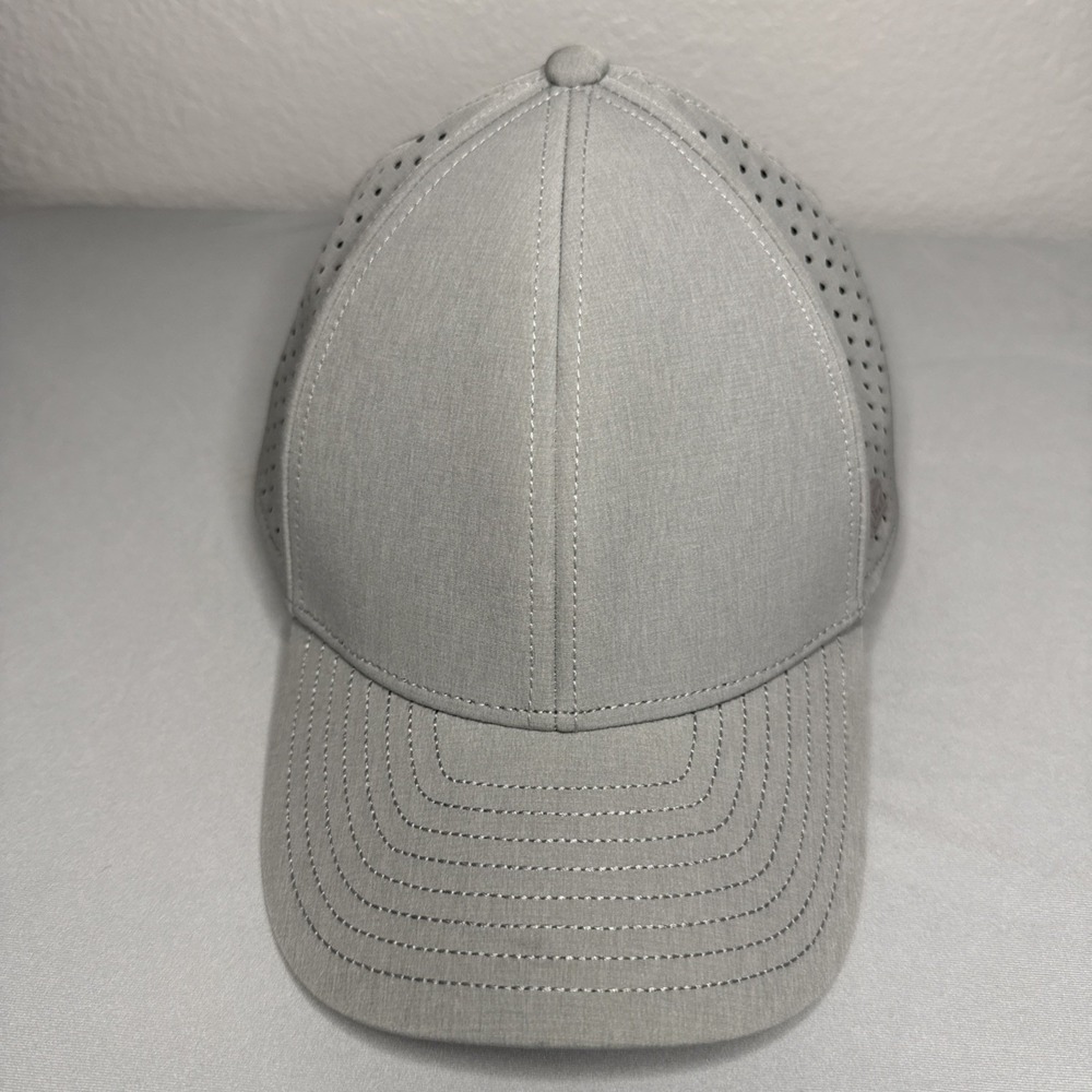 Melin A-Game Hydro Performance Perforated Gray Icon Snapback Cap Hat Classic M/L